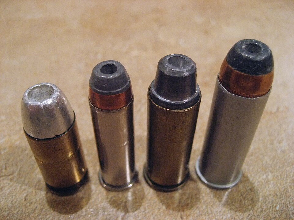 Various hollow points: .45 Auto, .38 Special, .44 S&W Special, .44 Remington Magnum