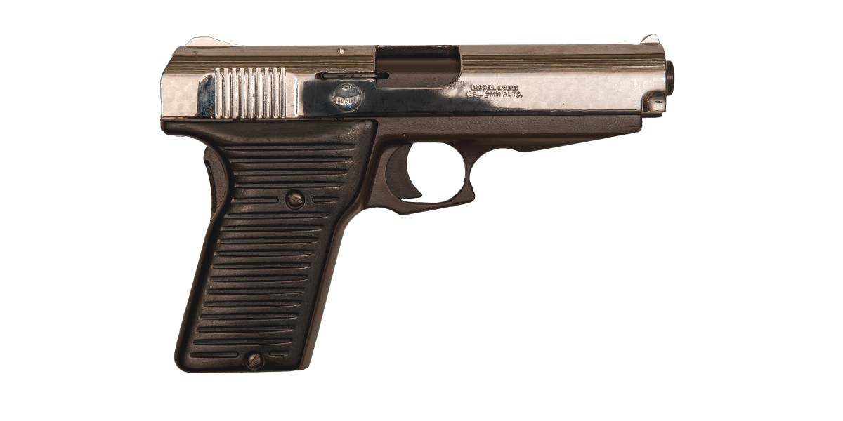 A Lorcin L9 pistol