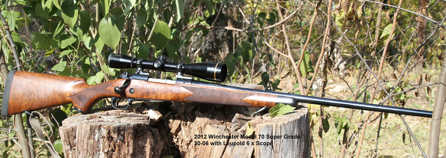 Winchester Model 70 Super Grade 2012 model chambered for .30-06 Springfield