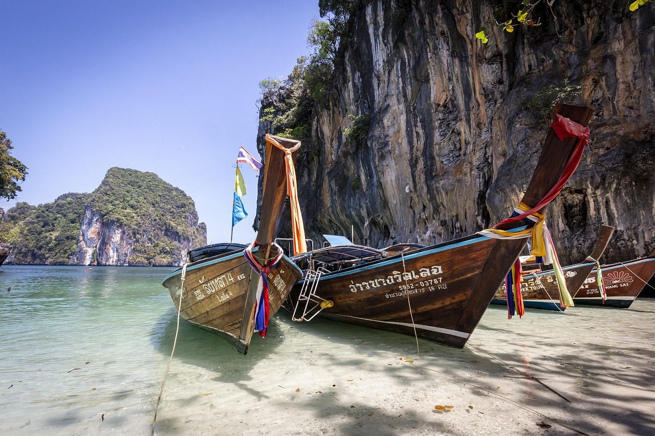 thailand, long tile boat, ocean, asia, beach, sea, water, bali, travel, geography, boat, globe, philippines, earth, vietnam, map, blue, nature, sky, shore, blue sky, fishing, china, australia, planet, island