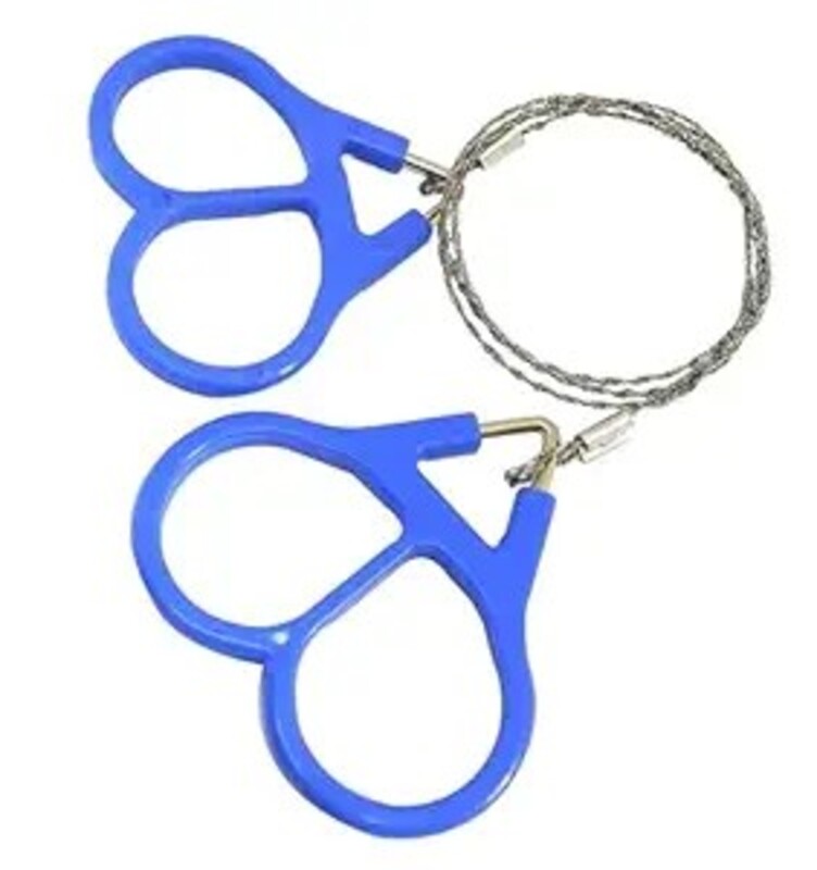 Wire Rope Saw with Comfortable Handles for Tree Branch Cutting, Camping, Survival, Gardening and Outdoor Wood Cutting