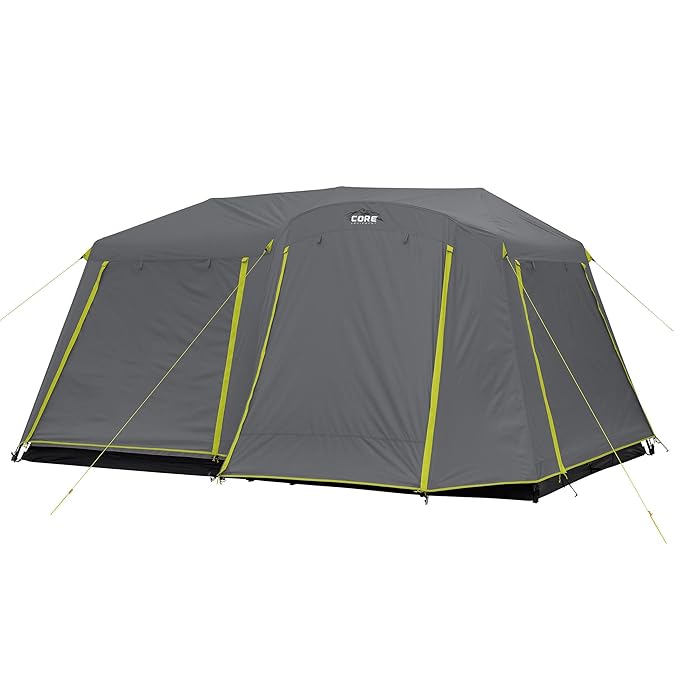 CORE 9 Person Instant Cabin Tent with Full Rainfly