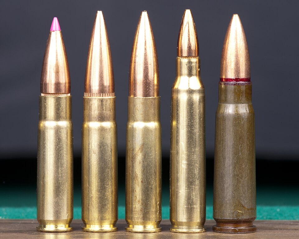 300 AAC BLACKOUT 125 grain plastic tip, 300 AAC BLACKOUT 125 grain match, 300 AAC BLACKOUT 220 grain subsonic, 5.56mm NATO, 7.62x39mm