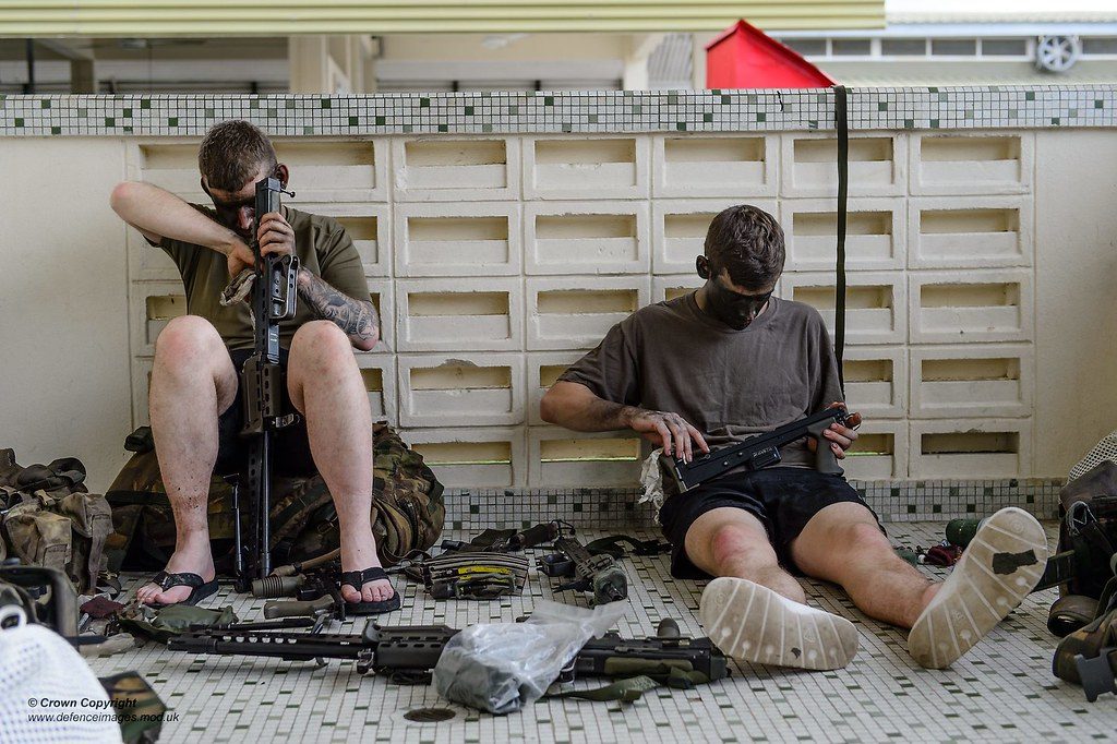 Fusiliers conduct jungle warfare training in Brunei